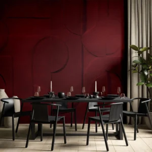 Tapeta Wall Art - Tapeta Bene Burgundy