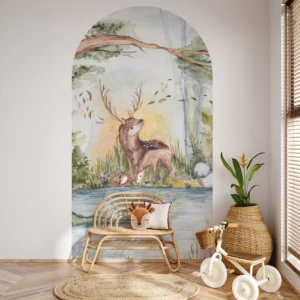 Tapeta Łuk Deer Friends
