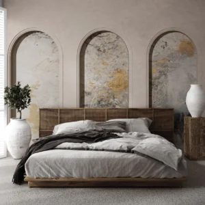 Tapeta Wall Art Libra Beige Fog - standaryzowane rolki